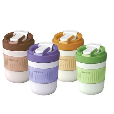 400 ml/550 ml Capacità Portable Multifunctional Glassware Cute Glass Coffee Cup con paglia