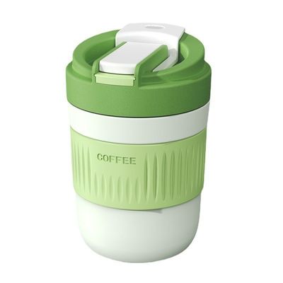400 ml/550 ml Capacità Portable Multifunctional Glassware Cute Glass Coffee Cup con paglia