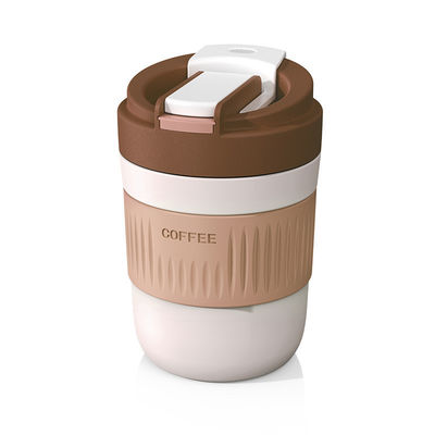 400 ml/550 ml Capacità Portable Multifunctional Glassware Cute Glass Coffee Cup con paglia