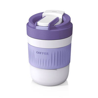 400 ml/550 ml Capacità Portable Multifunctional Glassware Cute Glass Coffee Cup con paglia