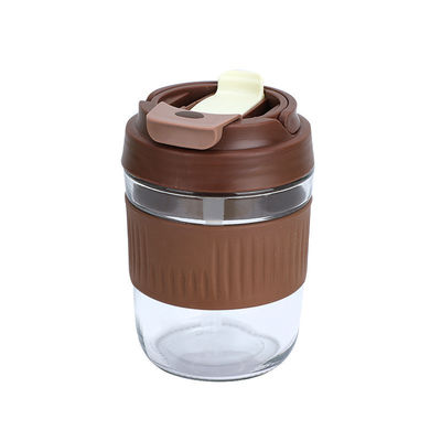 Acceptabile OEM/ODM 400/550ml Coppa di bicchiere a prova di fuoriuscita doppia con manica di silicone