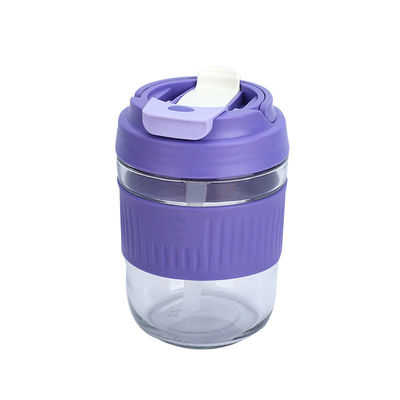 Acceptabile OEM/ODM 400/550ml Coppa di bicchiere a prova di fuoriuscita doppia con manica di silicone