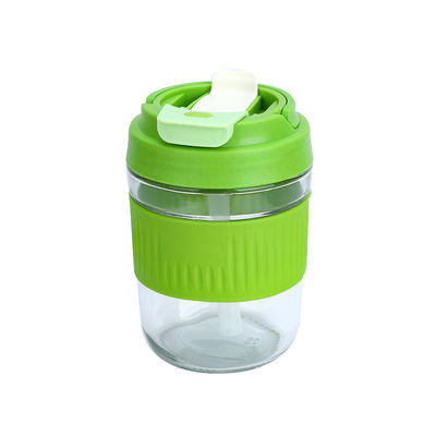 Acceptabile OEM/ODM 400/550ml Coppa di bicchiere a prova di fuoriuscita doppia con manica di silicone