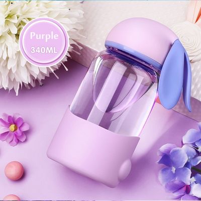 340ml Capacità Bambini Coniglietti Carini Bicchiere d'Acqua in Rosa/Azzurro/Cian/Violetto per esterni