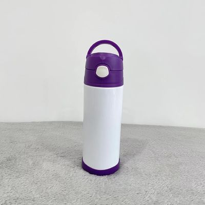 12 oz 350 ml di acciaio inossidabile Isolato Bianco Bambini bottiglia d'acqua sublimazione Ideale per tutte le età