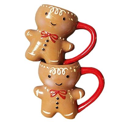 Giornata di Natale Custom 300ml Dolce Pane di Zenzero Forma Uomo Coppa di Cuddle Tazza di Caffè in Ceramica