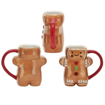 Giornata di Natale Custom 300ml Dolce Pane di Zenzero Forma Uomo Coppa di Cuddle Tazza di Caffè in Ceramica