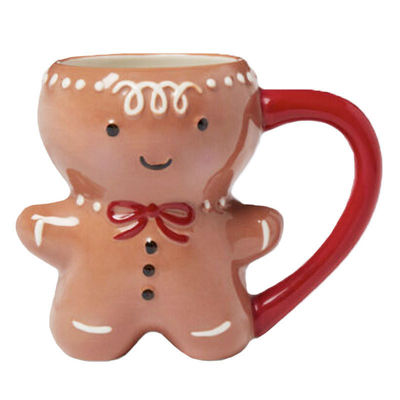 Giornata di Natale Custom 300ml Dolce Pane di Zenzero Forma Uomo Coppa di Cuddle Tazza di Caffè in Ceramica