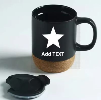 Tazza in ceramica a fondo di sughero 450 per bevande sostenibili