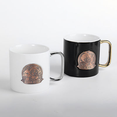 Bottiglia d'acqua riciclabile Tazza di tè fatta a mano Logo personalizzato Tazze di caffè in porcellana ceramica vetrata