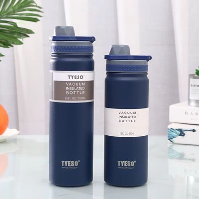 Logo personalizzato Eco-friendly bocca larga Acciaio inossidabile Isolata bottiglia d'acqua Accetta logo personalizzato