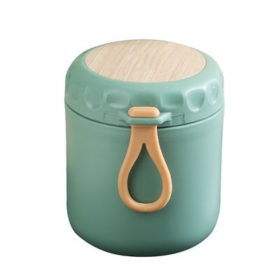 Tazza di zuppa isolata in acciaio inossidabile di grado alimentare da 400 ml portatile con bocca larga e cucchiaio