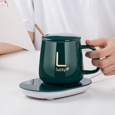 Logo personalizzato 350ml Materiale Controllo della temperatura ceremica Smart Coffee Mug UBS Warmer Cup