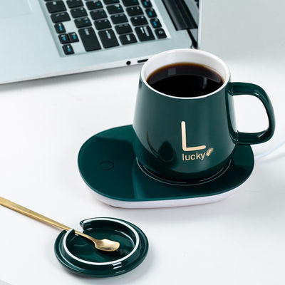 Logo personalizzato 350ml Materiale Controllo della temperatura ceremica Smart Coffee Mug UBS Warmer Cup