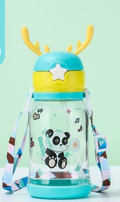 Logo personalizzato Acceptabile bottiglia d'acqua di plastica per le avventure all'aperto dei bambini