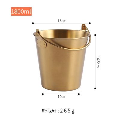 Occasione di festa Acciaio inossidabile 304 Champagne Ice Bucket Snack Pail Fried Chicken Bucket