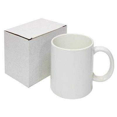 11 oz Ceramica Sublimazione Tazza Disegno personalizzato Non Invertito Bianco con finitura perla