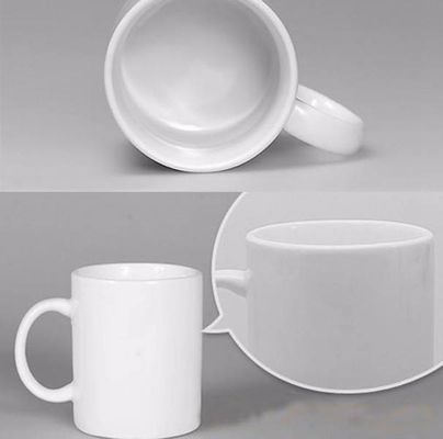 11 oz Ceramica Sublimazione Tazza Disegno personalizzato Non Invertito Bianco con finitura perla