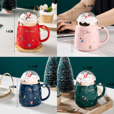 Tazze di Natale in ceramica di grande capacità per regali domestici Logo personalizzato accettabile