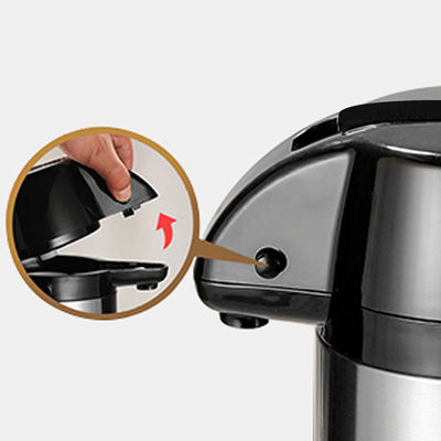 1.3L1.9L 2.5L 3L 4L Airpot in acciaio inossidabile a vuoto isolato per acqua calda e caffè