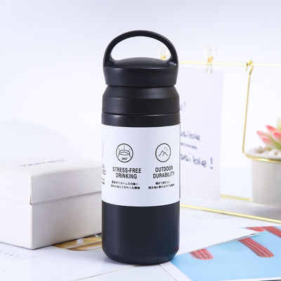 Torno a scuola Tazze isolanti in acciaio bianco 500 ml Flascia a vuoto con maniglia