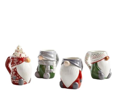 400ml Ceramica Natale Vacanze Alce Tazze Da Caffè 3D Babbo Natale Uomo Di Neve Reni Design