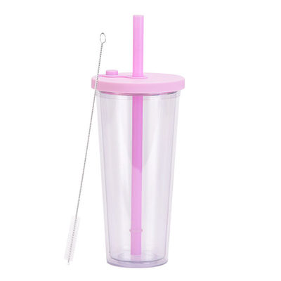 Back to School Occasione Isolato Design a doppia parete 24 OZ Coppa di plastica con logo e coperchi personalizzati