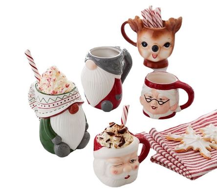 400ml Modellazione animale 3D sostenibile Coppia Festival Tazza da caffè con colore personalizzato