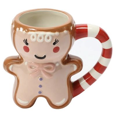 Giornata di Natale Festa Custom 300ml Funny Gingerbread Man Magic Cookie Holding Mug
