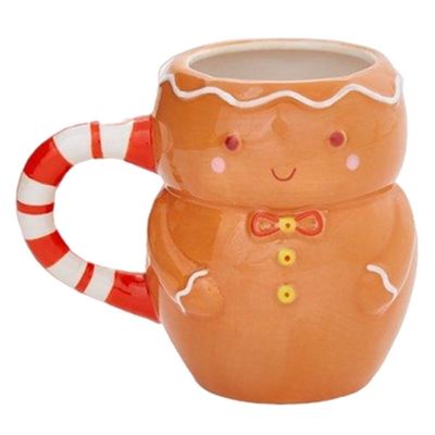 Giornata di Natale Festa Custom 300ml Funny Gingerbread Man Magic Cookie Holding Mug