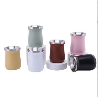 Tazza da ufficio da uomo con logo personalizzato di paglia Tazza resistente alle gocce Bottiglia d'acqua in acciaio inossidabile 12 oz Capacità