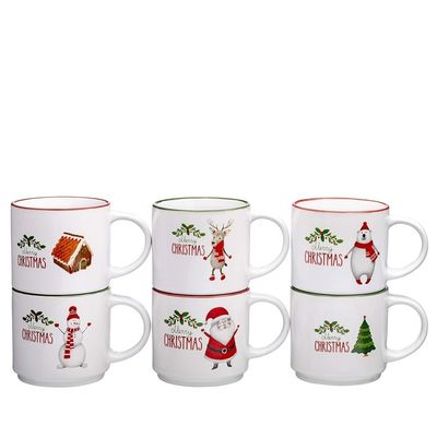 Tazza di caffè di Natale in ceramica Funky Cerca un meraviglioso regalo per la casa Capacità 14 oz