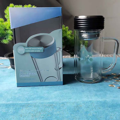 Bottiglia d'acqua di sublimazione di vetro isolato a vuoto normale con marchio personalizzato