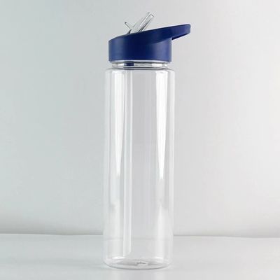 500 ml Agitatore di proteine portatile trasparente e privo di BPA con logo personalizzato e cannuccia