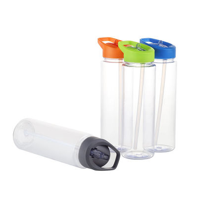 500 ml Agitatore di proteine portatile trasparente e privo di BPA con logo personalizzato e cannuccia