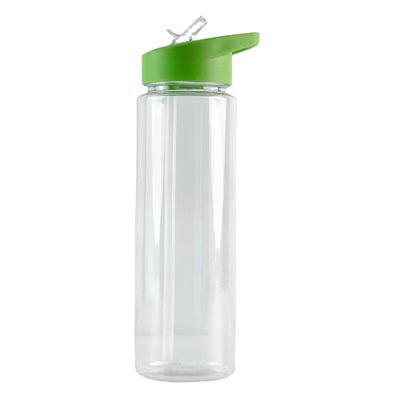 Moderno design 350ml BPA-free bottiglia di acqua di plastica chiara con paglia per viaggiare