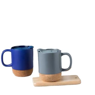 Tazza di Natale in ceramica da 450 ml con coperchio e logo personalizzato