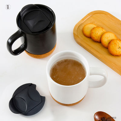 14 OZ Cork Base Stoneware Matte Custom Design Giornata della mamma San Valentino Ceramica Custom MUGS Con Capo PP