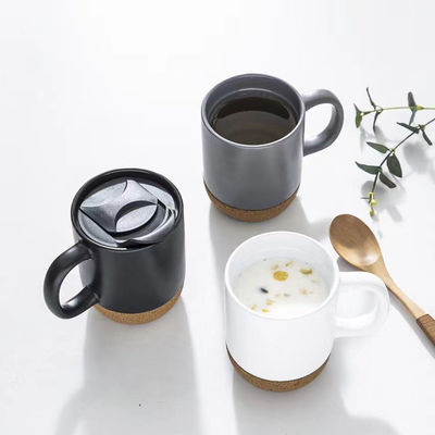 14 OZ Cork Base Stoneware Matte Custom Design Giornata della mamma San Valentino Ceramica Custom MUGS Con Capo PP