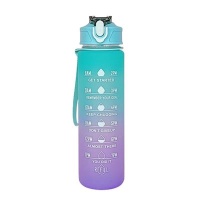 30 oz Logo personalizzato PC Tazza d'acqua di plastica senza BPA cannucce sportive Shaker bottiglia con tappo