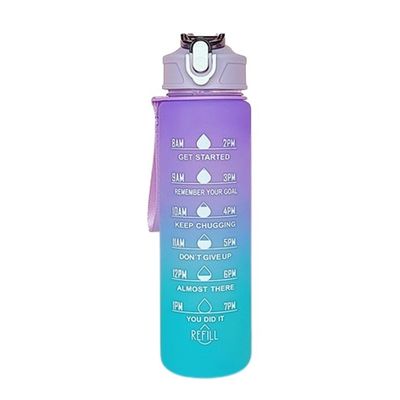 30 oz Logo personalizzato PC Tazza d'acqua di plastica senza BPA cannucce sportive Shaker bottiglia con tappo