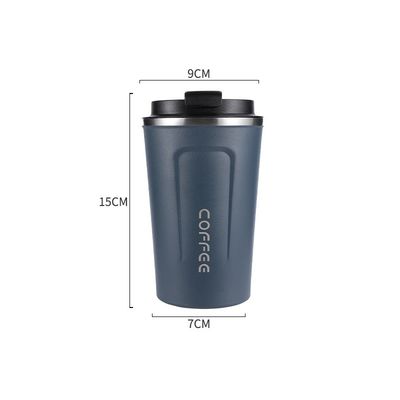 Tazza da caffè da viaggio in acciaio inossidabile, vuoto, isolante, riutilizzabile, facile da pulire