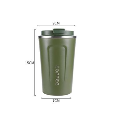 Tazza da caffè da viaggio in acciaio inossidabile, vuoto, isolante, riutilizzabile, facile da pulire