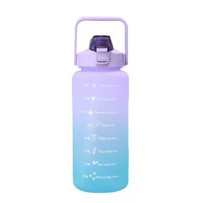 Bottiglia di plastica portatile a prova di perdite da 2L per colori personalizzati e sport all'aria aperta