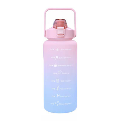Bottiglia di plastica da shaker da 2 litri con tappo a molla per sport all' aperto e amanti unisex