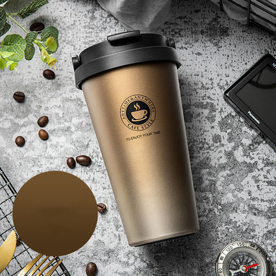 Logo personalizzato accettabile 304 Acciaio inossidabile Bottiglia d'acqua Tazza di caffè a vuoto isolato