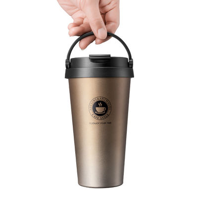 Logo personalizzato accettabile 304 Acciaio inossidabile Bottiglia d'acqua Tazza di caffè a vuoto isolato