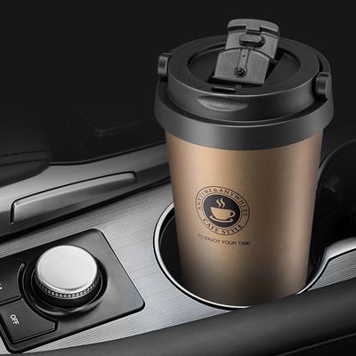 Logo personalizzato accettabile 304 Acciaio inossidabile Bottiglia d'acqua Tazza di caffè a vuoto isolato