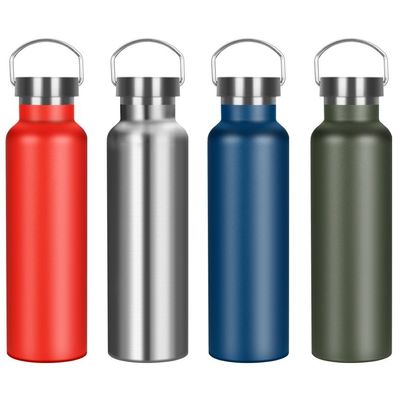 Bottiglia sportiva isolata con coperchio 500 ml Bottolina d'acqua in acciaio inossidabile personalizzata