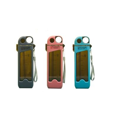 Coppa sportiva con logo personalizzato con paglia e bottiglia d'acqua in plastica quadrata da 350 ml